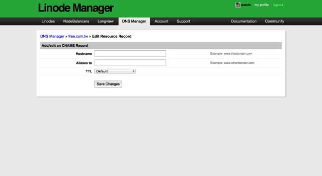 Linode �ṩ���M DNS ���ܷ������]�Լ���ʹ��