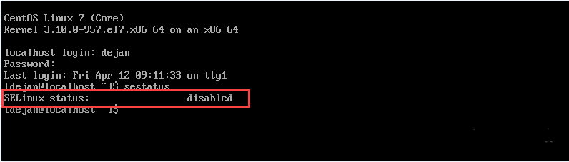 CentOS7上禁用或關(guān)閉SELinux的詳詢方法教程
