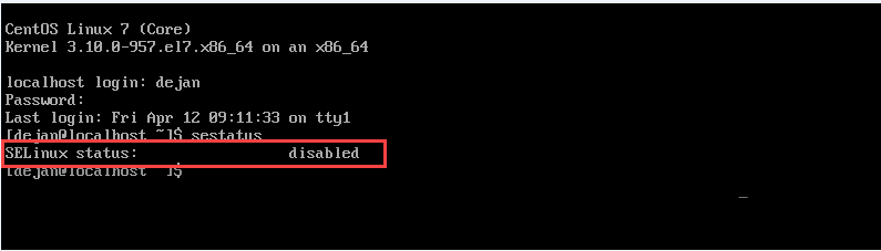 CentOS7上禁用或關(guān)閉SELinux的詳詢方法教程